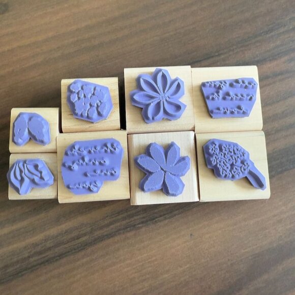 Stampin Up Painted Posies Rubber Stamp Set 2005 - Picture 3 of 7